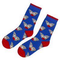 Ponožky Vánoce Sob , modré 35-39