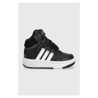 Dětské sneakers boty adidas Originals HOOPS MID 3. AC I černá barva