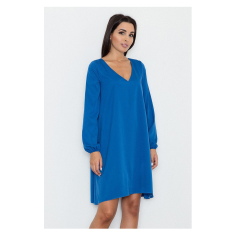 Modré šaty M566