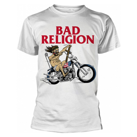 Bad Religion tričko, American Jesus White, pánské PLASTIC HEAD