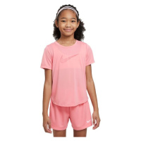 Nike DRI-FIT ONE Dívčí tričko, růžová, velikost