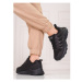 Dk Designové černé trekingové boty dámské bez podpatku ruznobarevne