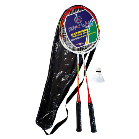 Badmintonový set Spartan Sportive - 2 rakety, míček, pouzdro červená