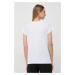 Bavlněné tričko Marella bílá barva