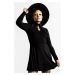 šaty dámské KILLSTAR - Elissabat Collar - Black