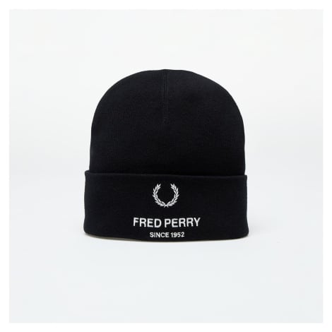 Čepice FRED PERRY Flp Poly Beanie Black