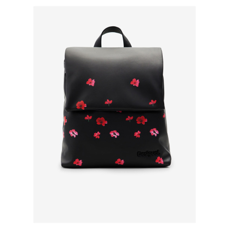 Černý dámský květovaný batoh Desigual Circa Dubrovnik