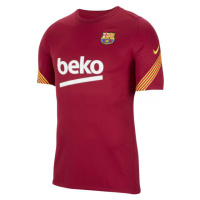 Nike BARCELONA STRIKE Pánské fotbalové tričko, vínová, velikost