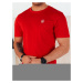 Dstreet Trendy červené tričko s jemným logem