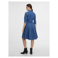 Orsay Modré dámské džínové šaty - Dámské