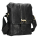 Panská kožená taška přes rameno SendiDesign Pier - černá