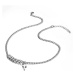 Daniel Dawson Ocelový náhrdelník Sebastian - chirurgická ocel, kříž NH187 Stříbrná 46 cm + 5 cm 