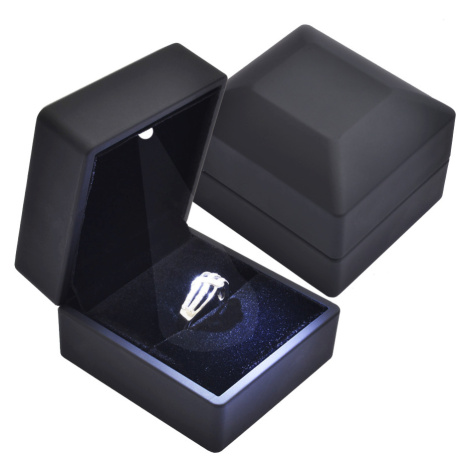 JK Box LED osvětlená plastová krabička na prsten KZ-3/A25 JKbox