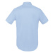 SOĽS Brisbane Fit Pánská košile s krátkým rukávem SL02921 Sky blue