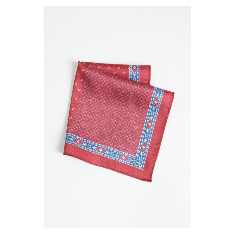 ALTINYILDIZ CLASSICS Men's Claret Red-blue Patterned Handkerchief AC&Co / Altınyıldız Classics