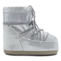 MOON BOOT-Icon Low Glitter silver Stříbrná