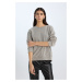 DEFACTO Oversize Wide Fit Crew Neck Basic Plain Sweatshirt