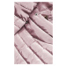 Růžová dámská bunda s látkovými stahovacími lemy (P22-6637-52)