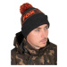 Fox čepice collection bobble black orange