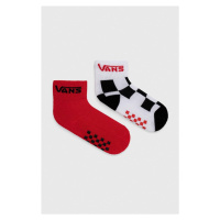 Dětské ponožky Vans VN0A7PTC0PZ1 DROP V CLASSIC SOCK 2-pack červená barva