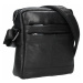 Panská kožená taška přes rameno SendiDesign Jokl - černá