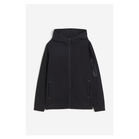 H & M - Sportovní bunda se zipem - černá H&M