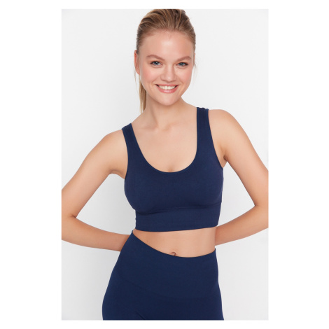 Trendyol Dark Navy Seamless/Seamless Support/Shaping Knitted Sports Bra