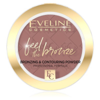 Eveline Cosmetics Feel The Bronze bronzující a konturovací pudr odstín 02 Chocolate Cake 4 g