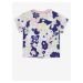 Modro-bílé holčičí květované tričko adidas Originals