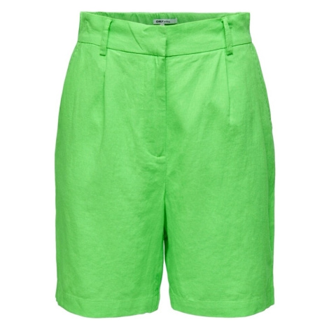 Only Caro HW Long Shorts - Summer Green Zelená