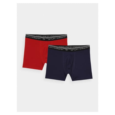 Pánské spodní prádlo boxerky 4F - tmavě modré/červené