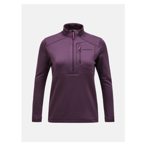 Mikina peak performance w trail polartec half zip mystic purple