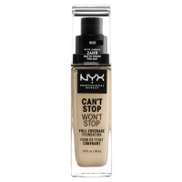 NYX Professional Makeup Can't Stop Won't Stop 24 hour Foundation Vysoce krycí make-up - 6.5 Nude