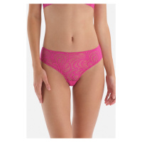 Dagi Fuchsia Lace Stripe Detailed Brazilian Panties