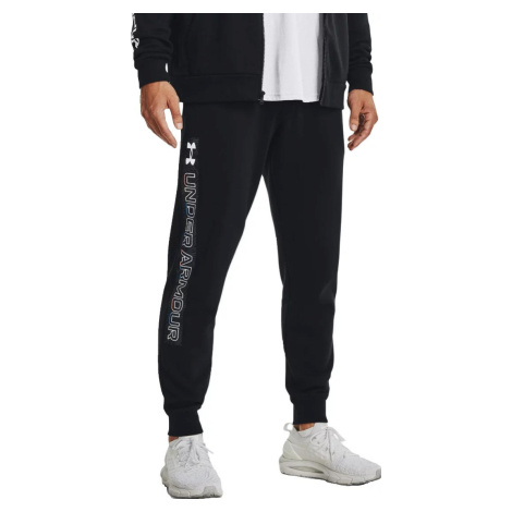 UNDER ARMOUR RIVAL FLEECE GRAPHIC JOGGERS Černá