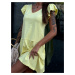 Světle žluté bavlněné volánové šaty od MAYFLIES