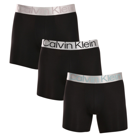 3PACK pánské boxerky Calvin Klein černé (NB3075A-QTE)