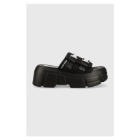 Pantofle Steve Madden Activator dámské, černá barva, na platformě, SM11002460
