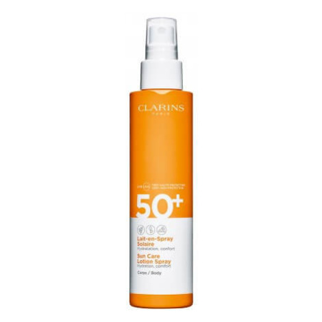 Clarins Opalovací mléko na tělo ve spreji SPF 50+ (Sun Care Lotion Spray) 150 ml