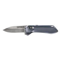 Zavírací nůž Highbrow Compact Gerber® – Šedá čepel – Stone Wash, Modrá