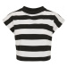 Ladies Stripe Short Tee