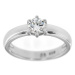 Stříbrný dámský zásnubní prsten 4871