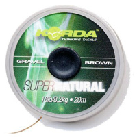 Korda návazcová šňůra super natural gravel brown-průměr 25 lb