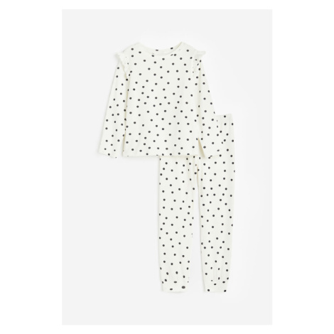H & M - Pyžamo's potiskem - bílá H&M