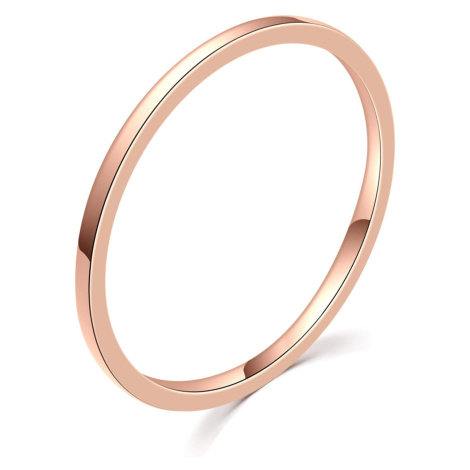 MOISS Minimalistický bronzový prsten R000199 50 mm