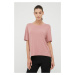 Pyžamové tričko Calvin Klein Underwear růžová barva