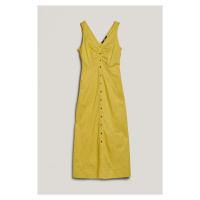 Šaty karl lagerfeld cotton day dress blazing yellow