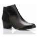 Černé elegantní boty na podpatku Claudia Ghizzani