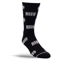 ponožky PERRI´S SOCK - KISS - ALL OVER LOGO - BLACK