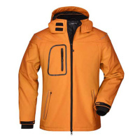 James&Nicholson Pánská zimní softshellová bunda JN1000 Orange